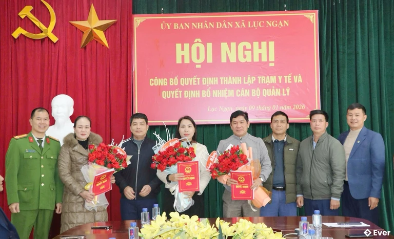 Xã Lục Ngạn công bố thành lập trạm y tế