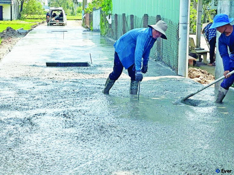 Xã Mỹ Hạnh được phát triển theo mô hình khu dân cư mở rộng gắn với hệ thống giao thông liên kết vùng