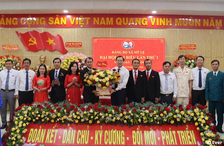 Xã Mỹ Lệ tổ chức địa hội đại biểu lần thứ I, nhiệm kỳ 2025 - 2030