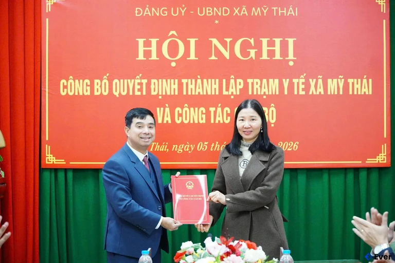 Xã Mỹ Thái quyết định thành lập trạm ý tế và công tác cán bộ