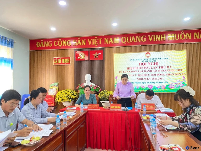 Xã Mỹ Thạnh tổ chức hội nghị hiệp thương lần thứ 3, nhiệm kỳ 2026 - 2031
