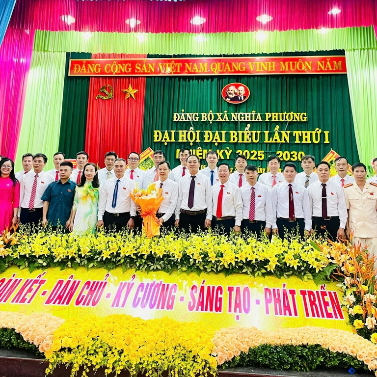 Xã Nghĩa Phương tổ chức Đại hội đại biểu lần thứ I, nhiệm kỳ 2025 - 2030