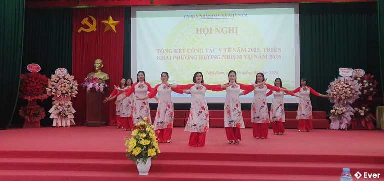 Xã Nhã Nam tổng kết công tác y tế 2025, khai phương hướng nhiệm vụ 2026