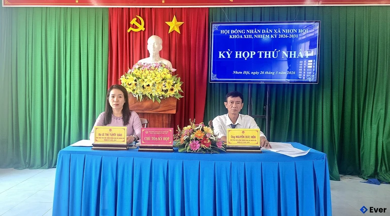 Xã Nhơn Hội tổ chức kỳ họp khóa XIII, nhiệm kỳ 2026 - 2031
