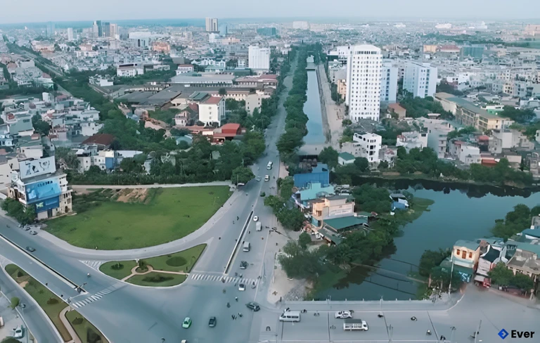 Xã Như Quỳnh nhìn từ trên cao