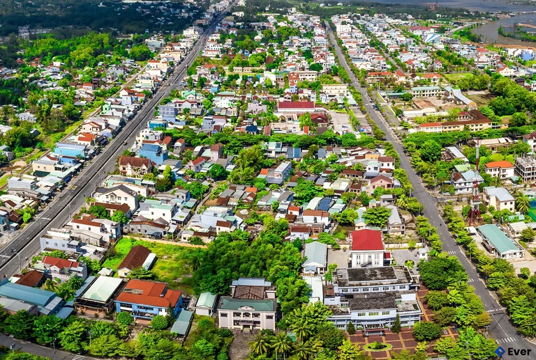 Xã Núi Thành nhìn từ trên cao