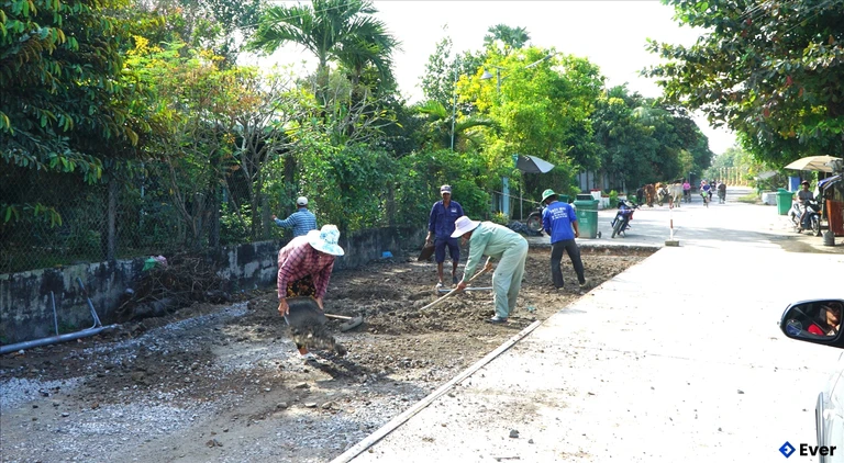 Xã Ô Lâm đầu tư cải tạo đường giao thông tại xã.