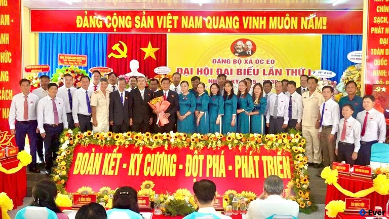 Xã Óc Eo tổ chức đại hội đại biểu lần thứ I, nhiệm kỳ 2025 - 2030