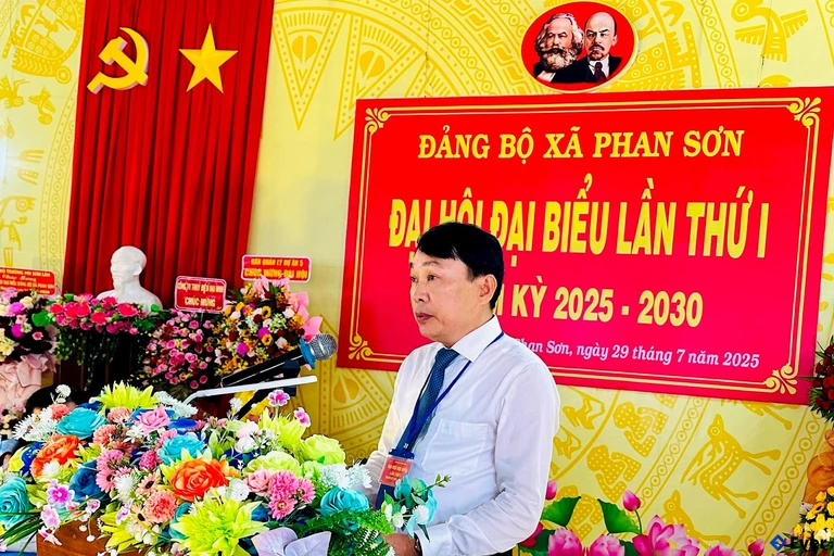 Xã Phan Sơn tổ chức đại hội đại biểu lần thứ I, nhiệm kỳ 2025 - 2030