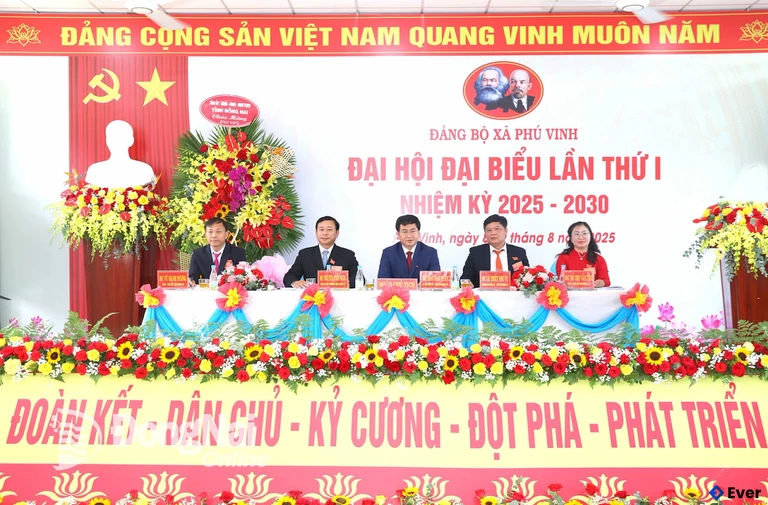 Xã Phú Vinh tổ chức đại hội đại biểu lần thứ I, nhiệm kỳ 2025 - 2030