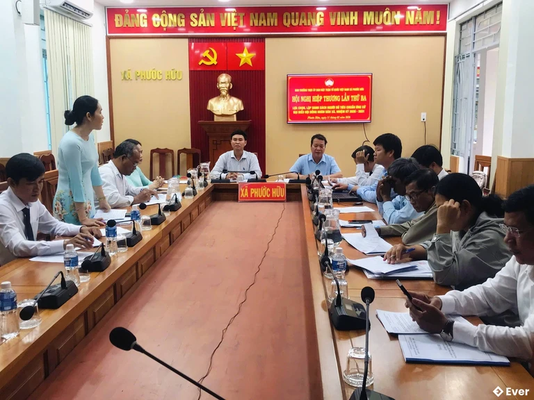 Xã Phước Hữu tổ chức hội nghị hiệp thương lần III, nhiệm kỳ 2026 -2031