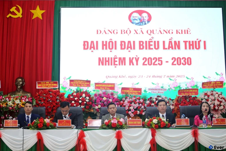 Xã Quảng Khê tổ chức đại hội đại biểu lần thứ I, nhiệm kỳ 2025 - 2030