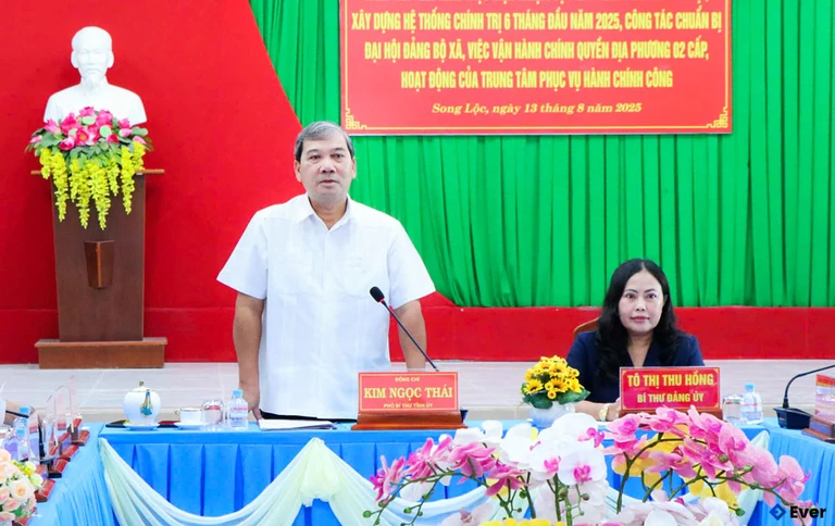 Xã Song Lộc trong công tác hành chính sau sáp nhập