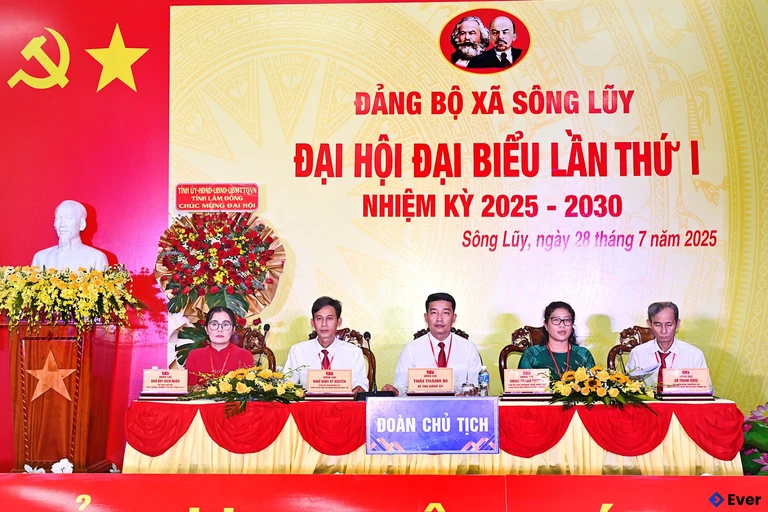 Xã Sông Lũy tổ chức đại hội đại biểu lần thứ I, nhiệm kỳ 2025 - 2030