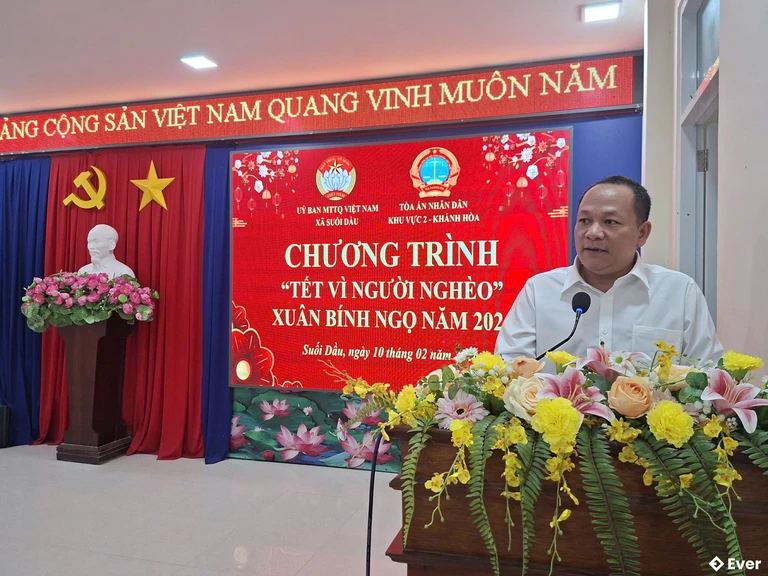 Xã Suối Dầu tổ chức chương trình tết vì người nghèo, xuân Bính Ngọ năm 2026