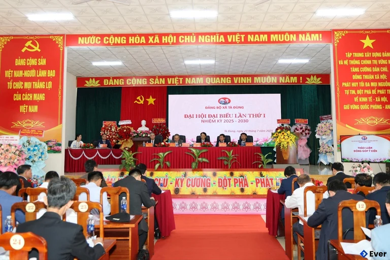 Xã Tà Đùng tổ chức đại hội đại biểu lần thứ I, nhiệm kỳ 2025 - 2030