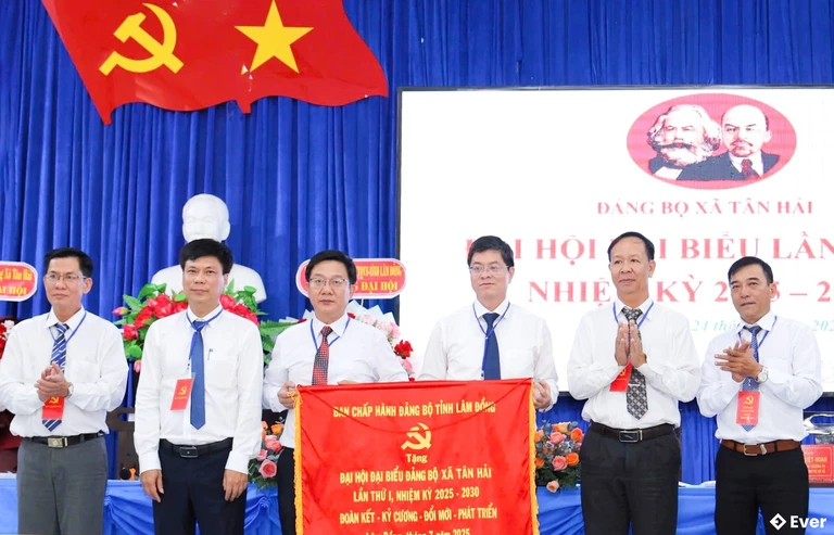 Xã Tân Hải tổ chức đại hội đại biểu lần thứ I, nhiệm kỳ 2025 - 2030