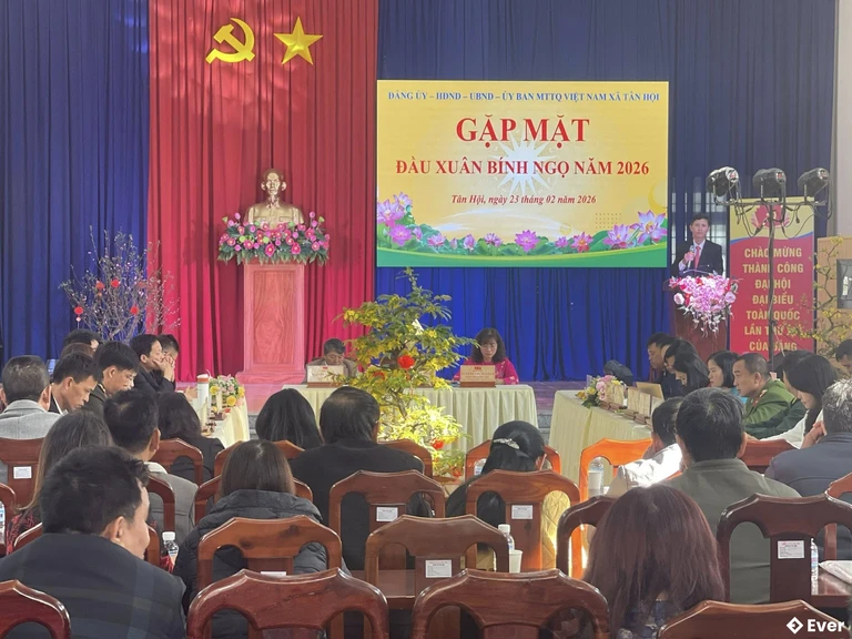 Xã Tân Hội tổ chức gặp mặt đầu xuân Bính Ngọ năm 2026