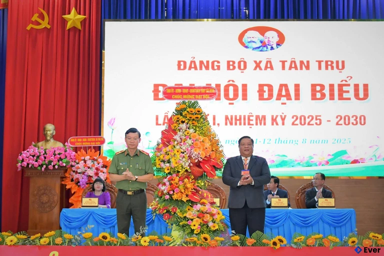 Xã tân Trụ tổ chức đại hội đại biểu lần thứ I, nhiệm kỳ 2025 - 2030