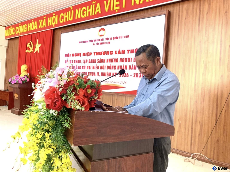 Xã Tây Khánh Sơn tổ chức hội nghị hiệp thương lần thứ III, nhiệm kỳ 2026 - 2031