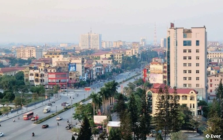 Xã Thái Thụy nhìn từ trên cao