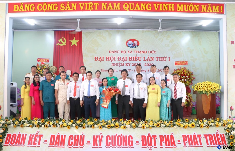 Xã Thạnh Đức tổ chức đại hội đại biểu lần thứ I, nhiệm kỳ 2025 - 2030