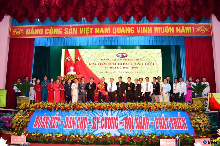 Xã Thạnh Hóa tổ chức đại hội đại biểu lần thứ I, nhiệm kỳ 2025 - 2030