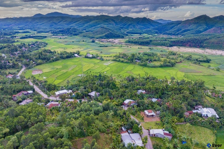 Xã Trà Liên sau sáp nhập nhìn từ trên cao