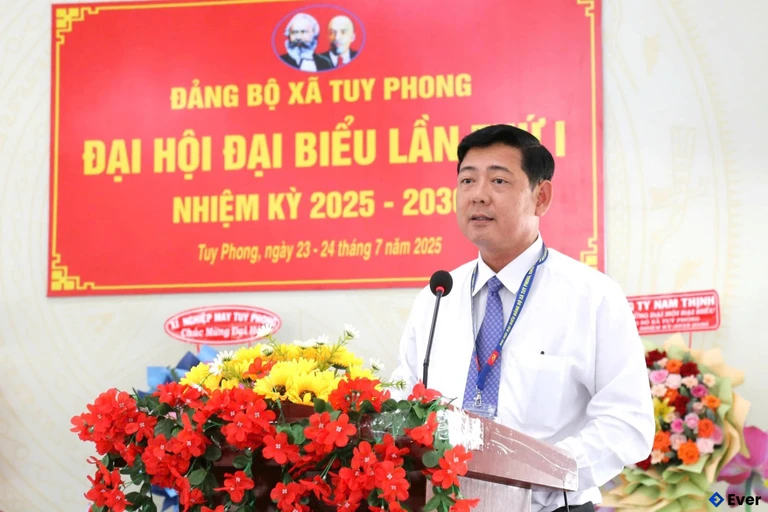 Xã Tuy Phong tổ chức đại hội đại biểu lần thứ I, nhiệm kỳ 2025 - 2030