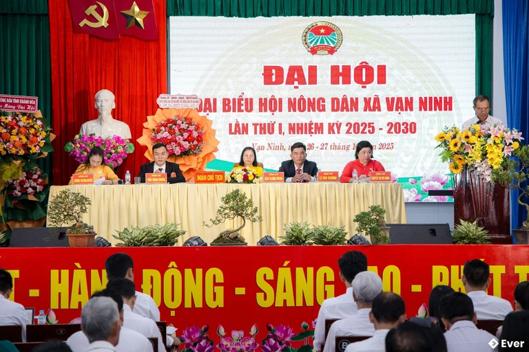 Xã Vạn Ninh tổ chức đại hội đại biểu hội nông dân lần thứ I, nhiệm kỳ 2025 - 2030