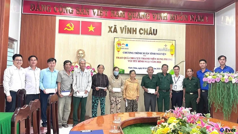Xã Vĩnh Châu tổ chức chương trình xuân tình nguyện cho người dân trên địa bàn