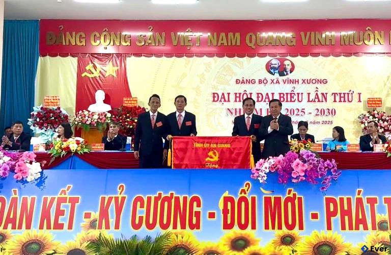 Xã Vĩnh Xương tổ chức đại hội đại biểu lần thứ I, nhiệm kỳ 2025 - 2030.