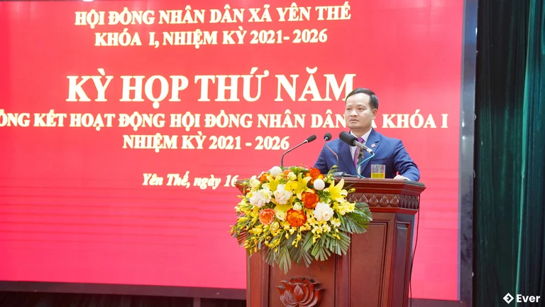 Xã Yên Thế tổng kết hoạt động hội đồng nhân dân nhiệm kỳ 2021 - 2026