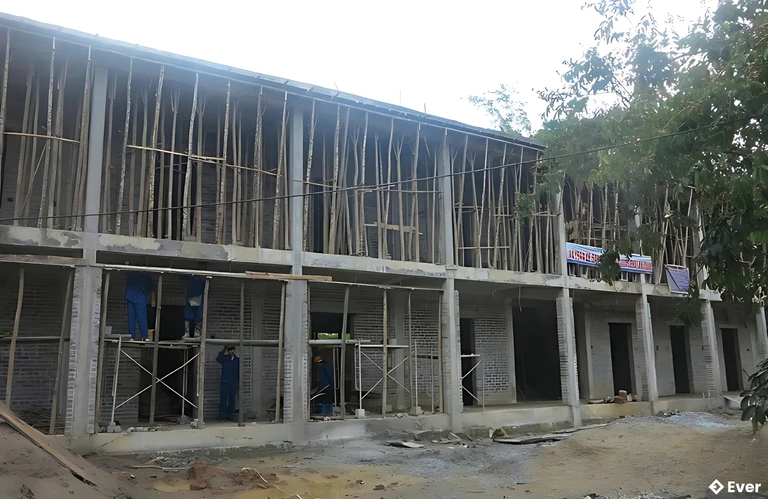 Xây dựng trường học tại xã Phủ Thông