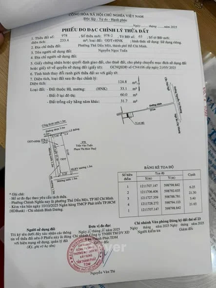 Đất Mặt Tiền DX015 Phú Mỹ - TDM ( Phường Bình Dương - Tp HCM )