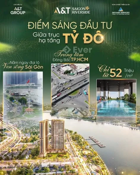 Vị trí ngay sông Sài Gòn, độc nhất trên thị trường có giá F0 cực hấp dẫn chỉ từ 50 triệu/m2.