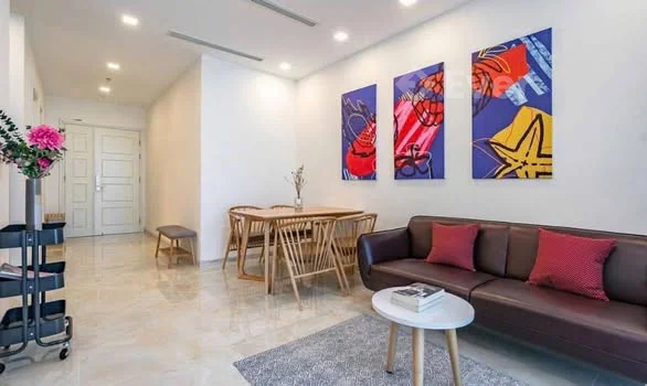 CHO THUÊ CĂN HỘ BASON – VIEW LANDMARK 81 – 2PN 2WC – 68M² – GIÁ 25 TRIỆU/THÁNG (NET)