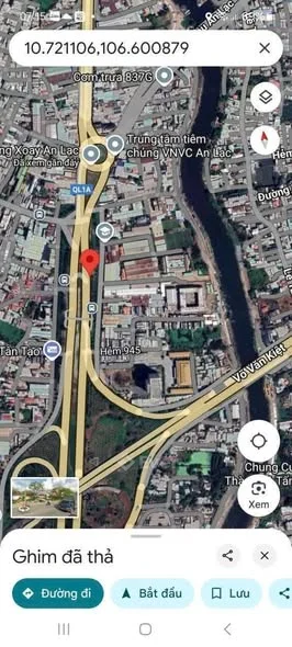 BÁN GẤP. Lô đất MT. Song hành ql 1 A Bình tân TP.HCM GIÁ GIẢM MẠNH KỊCH SÀN.