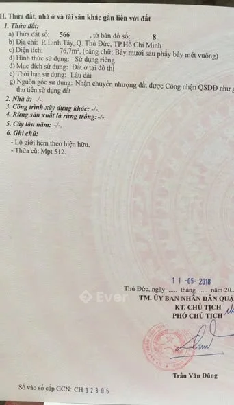 (4,7 tỷ) Nắm chủ Bán lô đất đường 7 Linh Tây hẻm thông Phạm Văn Đồng vs đường 9 Linh Tây
