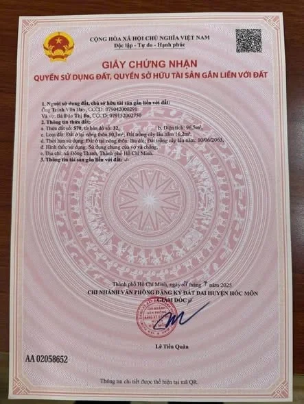 Bán đất vị trí đẹp Đông Thạnh – Hóc Môn