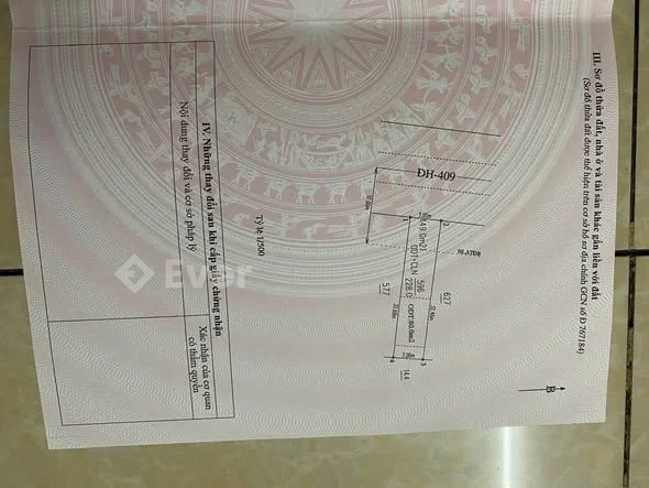 Gửi tới anh chị lô đất mặt tiền đh 410 phường Vĩnh Tân tp Tân Uyên bình dương cũ nay là phường Vĩnh