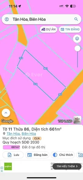 Bán xưởng 2500 m2 -đã tách 3 sổ có 200 mét thổ cư, tại phường Tân Hòa(cũ)- TP. Bi