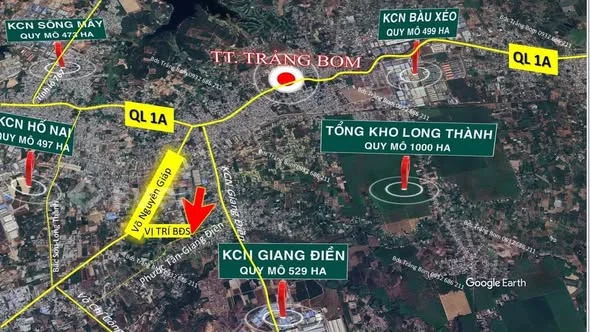Mặt tiền Phước Tân – Giang Điền, trục đường kết nối chiến lược liên vùng Biên Hòa – Long Thành