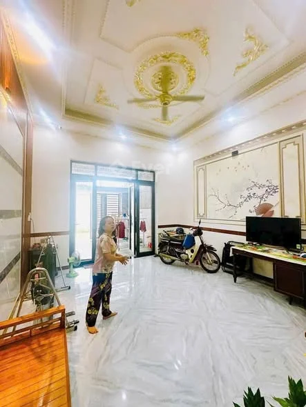 Bán nhà sổ riêng bình chuẩn TP thuận an bình dương lầu trệt đẹp như hình diện tích