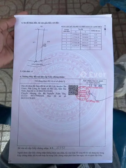 Chủ kẹt tiền cần bán gấp nền đất thổ — Vi trí : ấp Lộc trung, xã Mỹ Lộc, cần giuộc