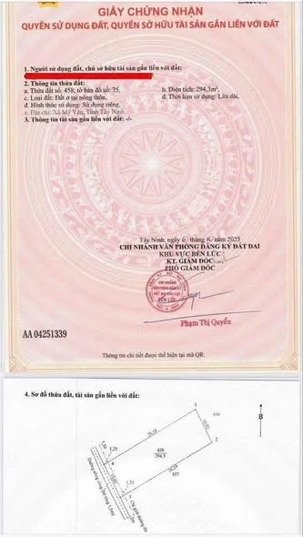 Chủ kẹt tiền xây nhà cần bán lô đất tại Phước Lợi - Bến Lức -Long An