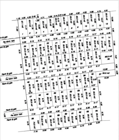 CHỦ ĐẦU TƯ GỬI BÁN ĐẤT KHU PHÂN LÔ 131 – ĐƯỜNG 26 THÁNG 3, • Diện tích: 50m² (v