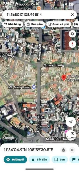 Bán Lô Đất Ngay Trung Tâm Tp . Hẻm Đối Diện Ngân Hàng MB đường THỐNG NHẤT