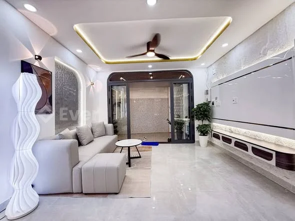 Hẻm xe hơi thông, Phan Huy Ích, 4 tầng 50m2, sân thượng, nhỉnh 7 tỷ. + sân thượng