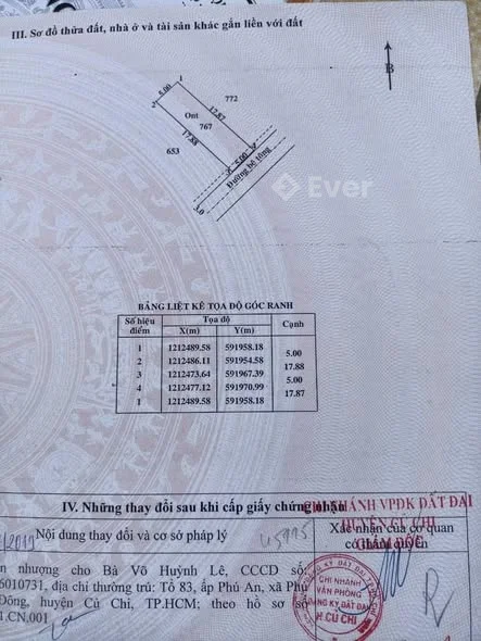 đất ấp 7, tân thạnh Đông, Củ Chi.gần chợ, gần trường học, gần ủy ban xã